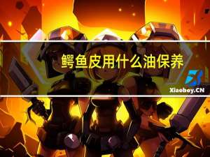 鳄鱼皮用什么油保养
