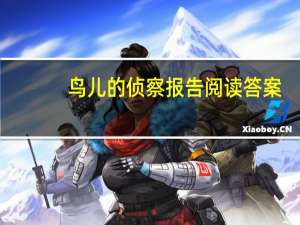 鸟儿的侦察报告阅读答案（鸟儿的侦察报告仿写）