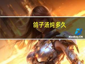 鸽子汤炖多久