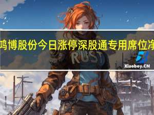 鸿博股份今日涨停 深股通专用席位净买入1.09亿元