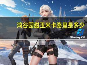 鸿谷园 甜玉米卡路里是多少