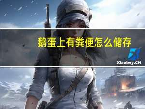 鹅蛋上有粪便怎么储存