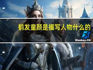 鹤发童颜是描写人物什么的