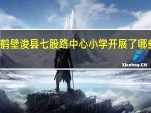 鹤壁浚县七股路中心小学开展了哪些活动