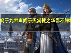 鹤鸣于九皋声闻于天棠棣之华鄂不韡韡的意思