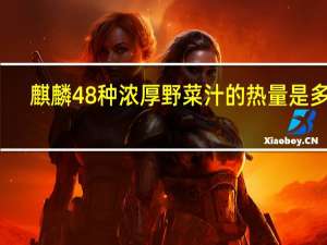 麒麟 48种浓厚野菜汁的热量是多少