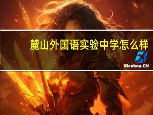 麓山外国语实验中学怎么样