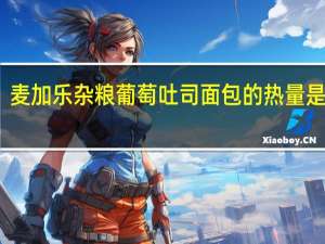 麦加乐 杂粮葡萄吐司面包的热量是多少
