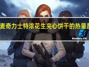 麦奇力士特浓花生夹心饼干的热量是多少