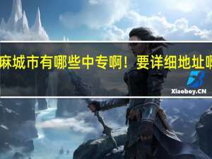 麻城市有哪些中专啊！要详细地址啊！10