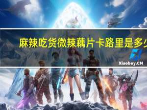 麻辣吃货 微辣藕片卡路里是多少