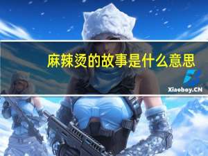 麻辣烫的故事是什么意思（麻辣烫的故事）