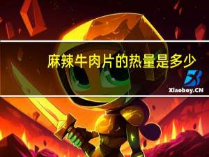 麻辣牛肉片的热量是多少