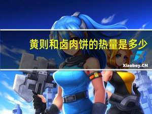 黄则和 卤肉饼的热量是多少