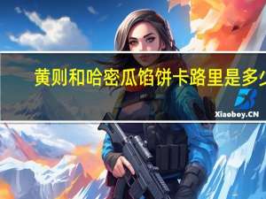 黄则和 哈密瓜馅饼卡路里是多少