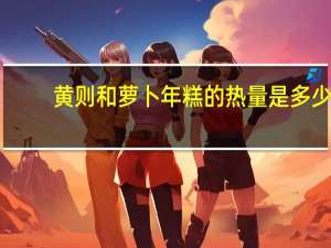 黄则和 萝卜年糕的热量是多少