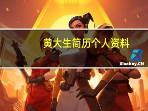 黄大生简历 个人资料（黄大慧简介）