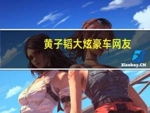 黄子韬大炫豪车 网友：霸道总裁范儿十足