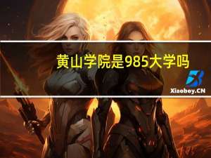 黄山学院是985大学吗