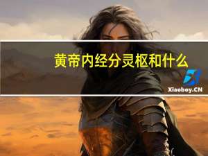 黄帝内经分灵枢和什么