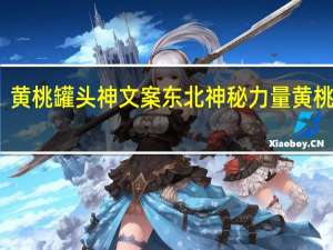 黄桃罐头神文案 东北神秘力量黄桃罐头
