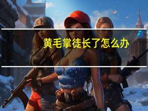 黄毛掌徒长了怎么办