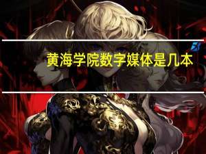 黄海学院数字媒体是几本