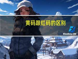 黄码跟红码的区别