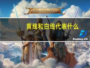 黄线和白线代表什么