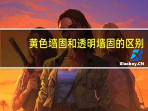 黄色墙固和透明墙固的区别