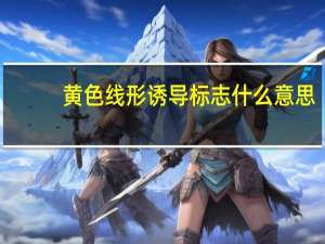 黄色线形诱导标志什么意思