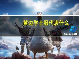 黄边学士服代表什么