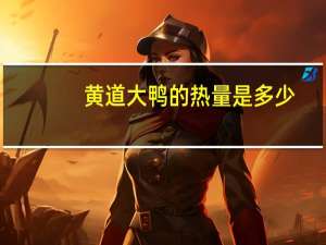 黄道大鸭的热量是多少