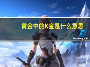 黄金中的K金是什么意思