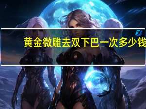 黄金微雕去双下巴一次多少钱，双下巴黄金微雕效果好不好