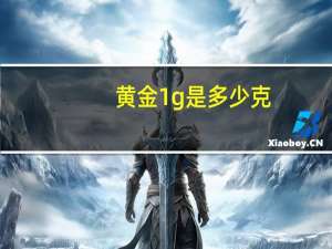 黄金1g是多少克