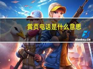 黄页电话是什么意思