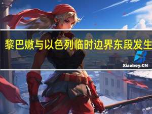 黎巴嫩与以色列临时边界东段发生交火