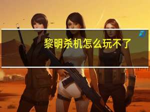 黎明杀机怎么玩不了（黎明杀机怎么玩）