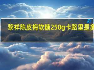 黎祥 陈皮梅软糖 250g卡路里是多少
