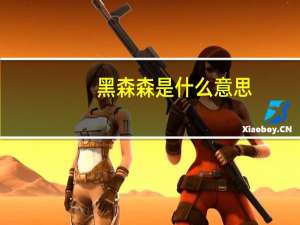 黑森森是什么意思