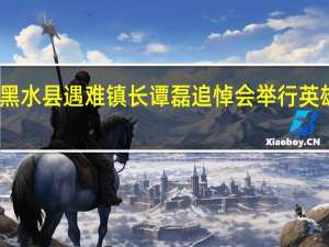 黑水县遇难镇长谭磊追悼会举行 英雄镇长，民众泪别