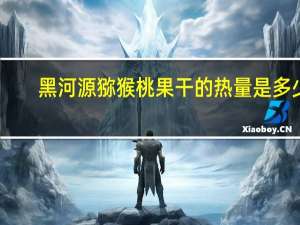 黑河源 猕猴桃果干的热量是多少