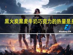 黑火炭黑麦牛奶巧克力的热量是多少