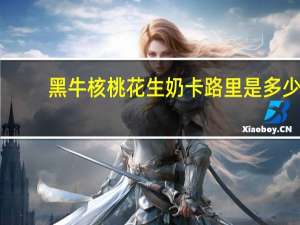 黑牛 核桃花生奶卡路里是多少