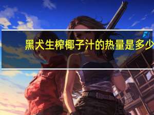 黑犬 生榨椰子汁的热量是多少