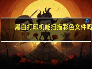 黑白打印机能扫描彩色文件吗（黑白打印机）