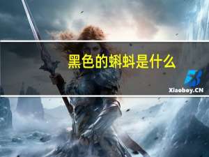 黑色的蝌蚪是什么