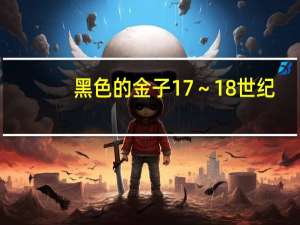 黑色的金子17～18世纪（黑色的金子）