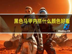 黑色马甲内搭什么颜色好看